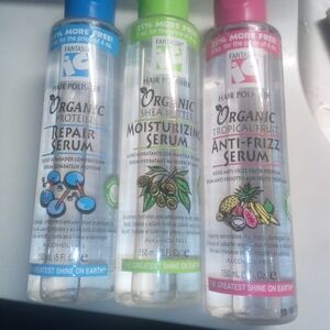 Hair Polisher Organic Hair Treatment Set - Blue, White, Pink